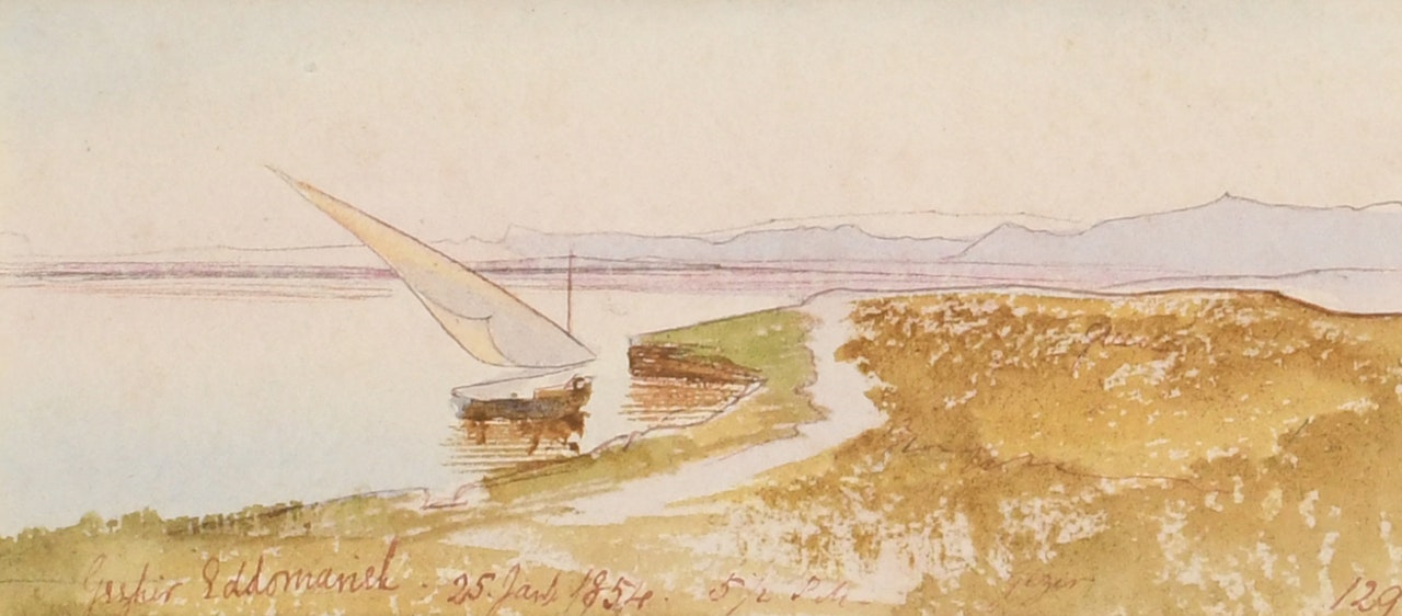 A view on the Nile by Edward Lear