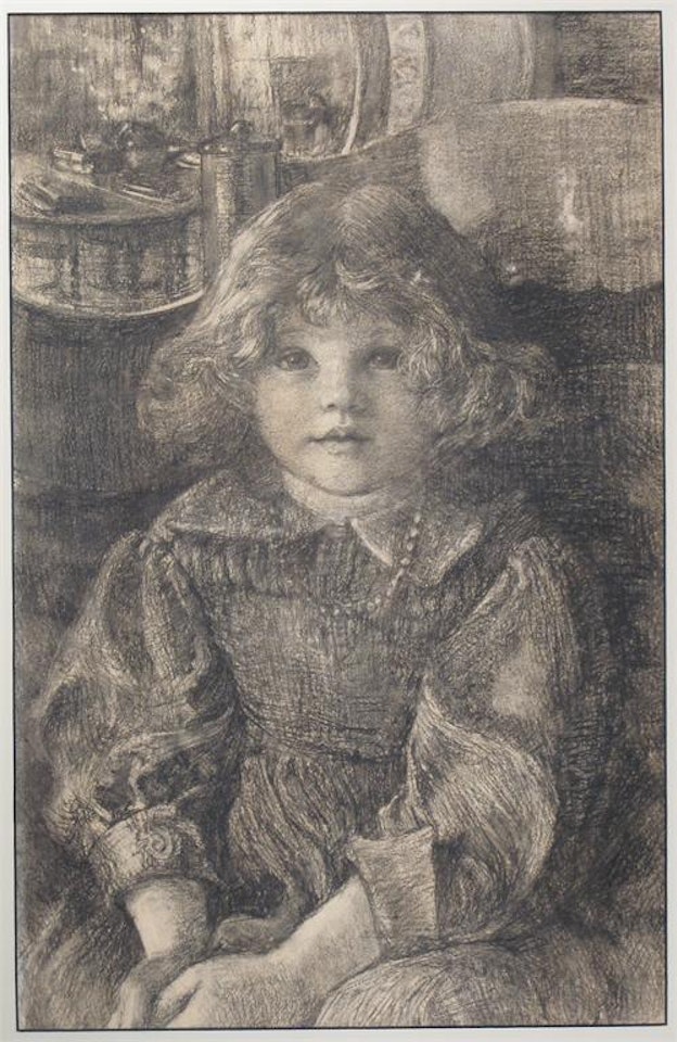 Portrait of a girl by English School