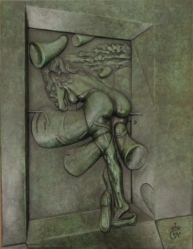 Jeune vierge autosodomisée par les cornes de sa propre chastetée by Salvador Dali