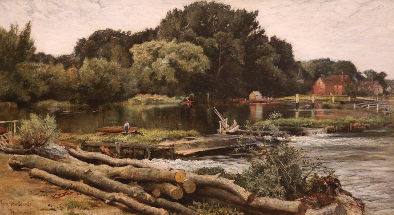 A view on the river at Pangbourne by Keeley Halswelle