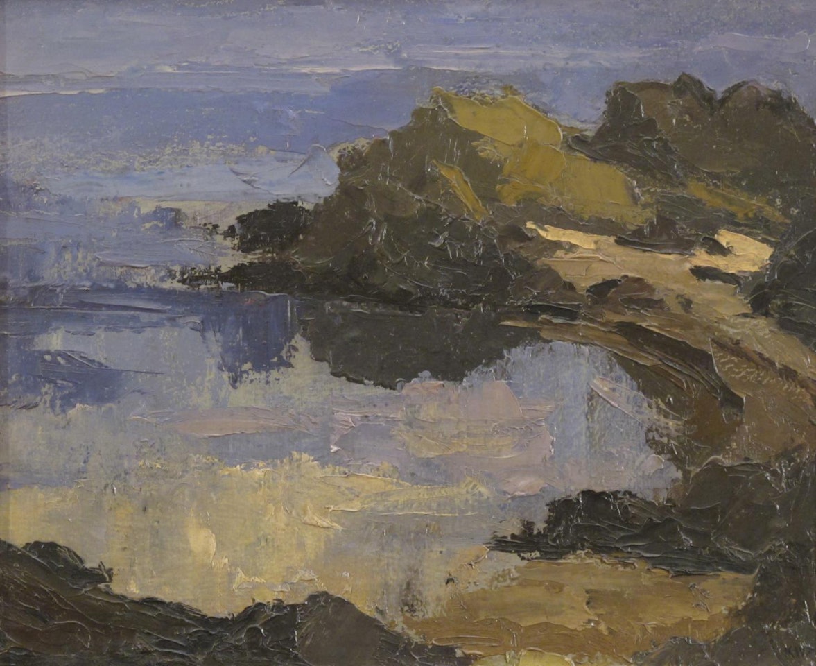 Carreg Goch, Borth-y-Gest by Kyffin Williams