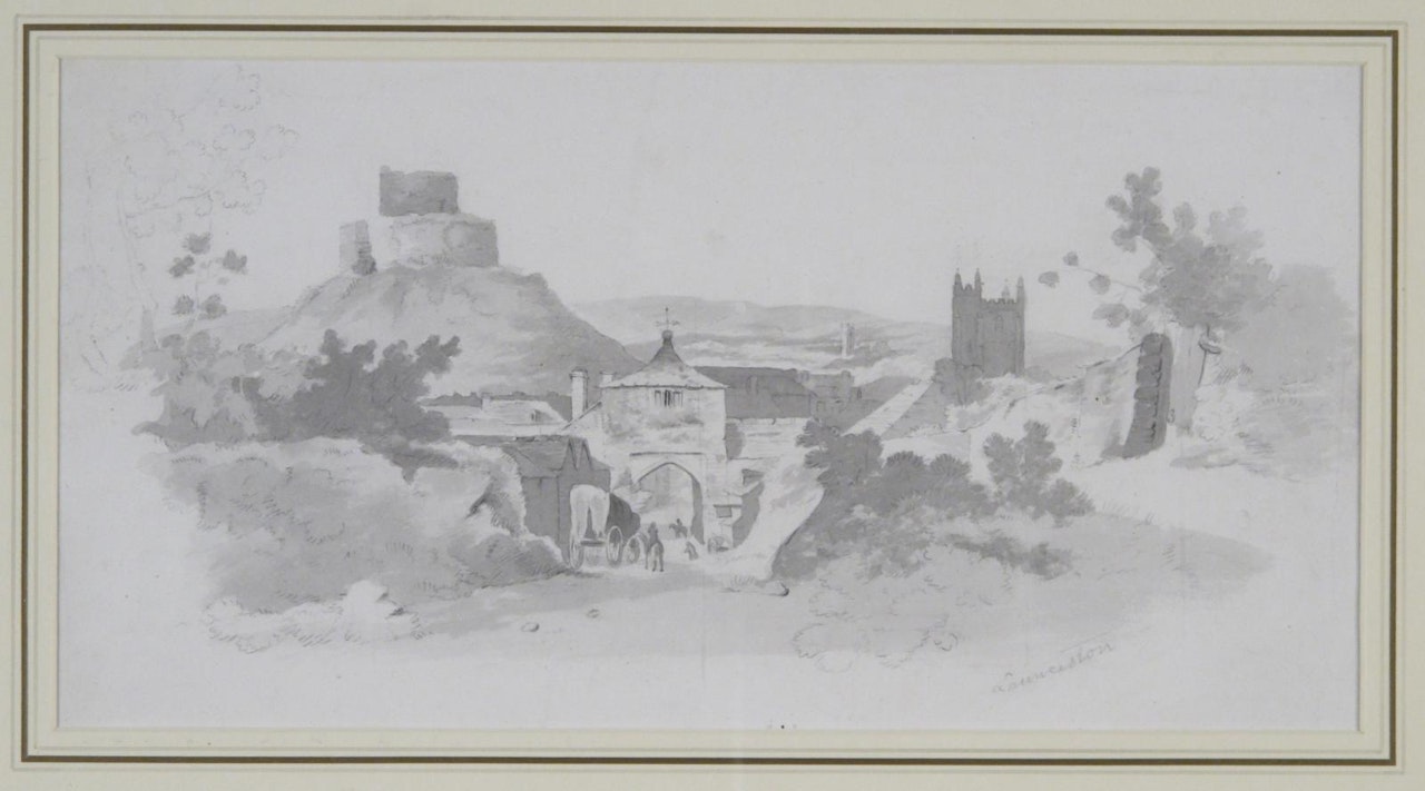 View of Launceston, Cornwall by English School