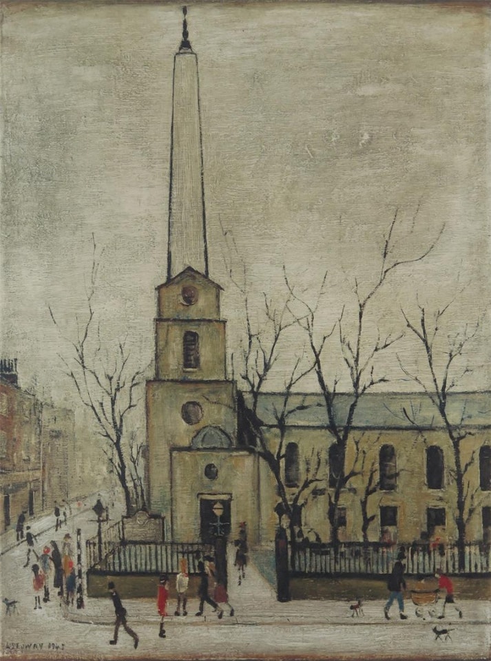 St. Luke"s Church, Old Street, London by Laurence Stephen Lowry