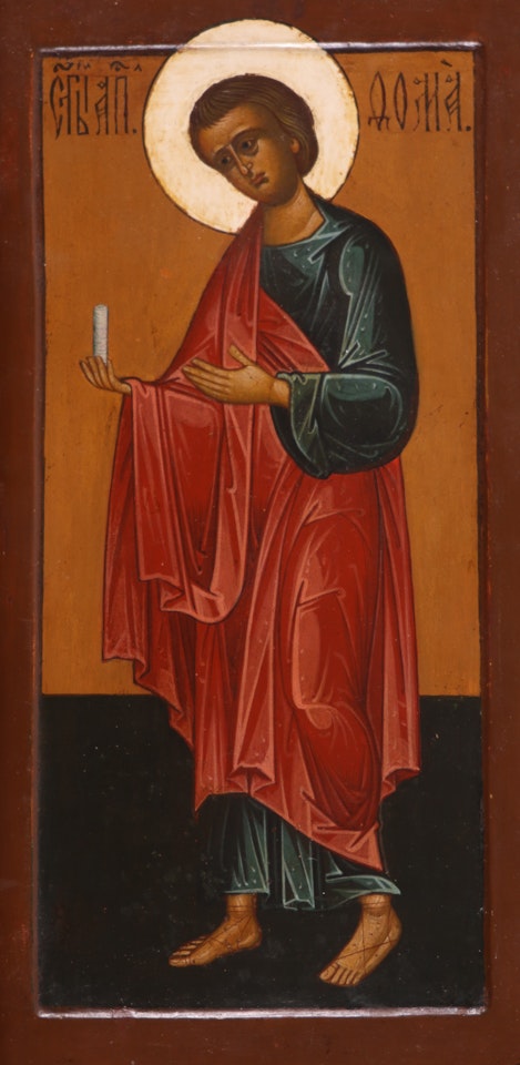 An Icon of St Alfana by Russian School
