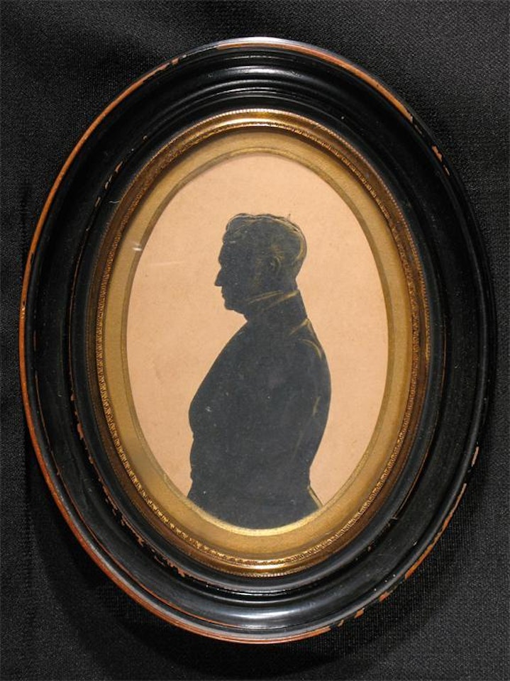 Silhouettes of Charles William Harrison Pickering (1816-1881); Frederica Valentina Pickering (1858-1932) and Edith Paulina Myers (1852-1953) by English School