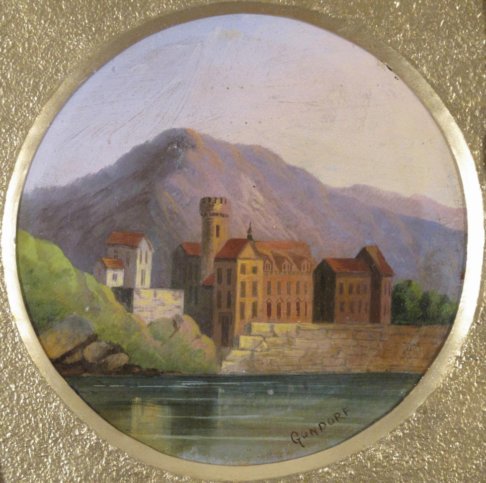 View of Gondorf Castle by German School