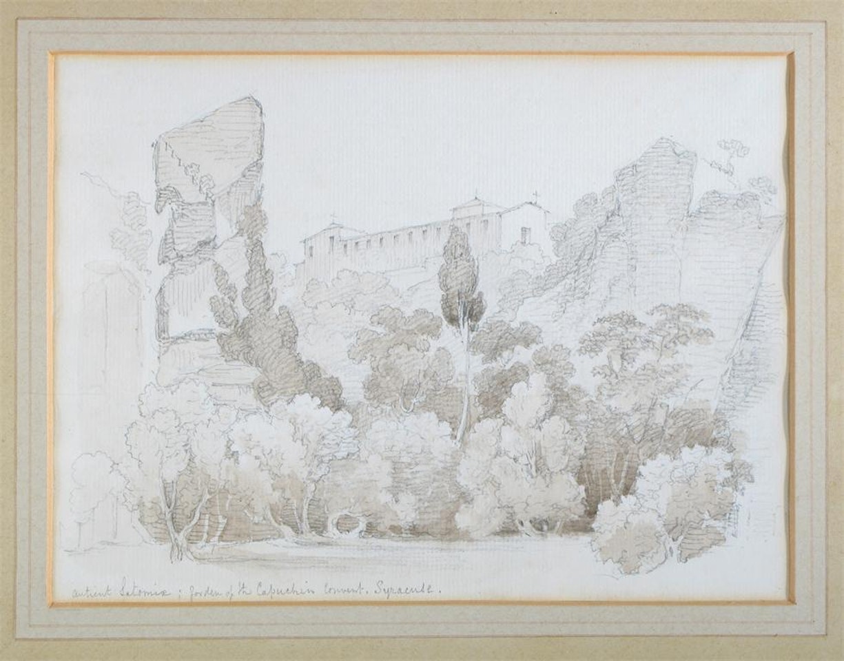 Garden of the Capuchin Convent, Syracuse by English School
