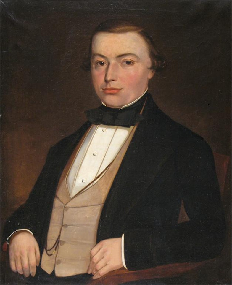 Portrait of John Green, gilder and art dealer by English School