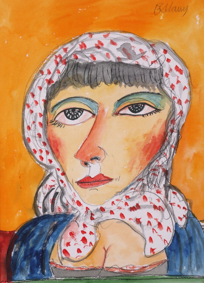 Spotted Scarf by John Bellany