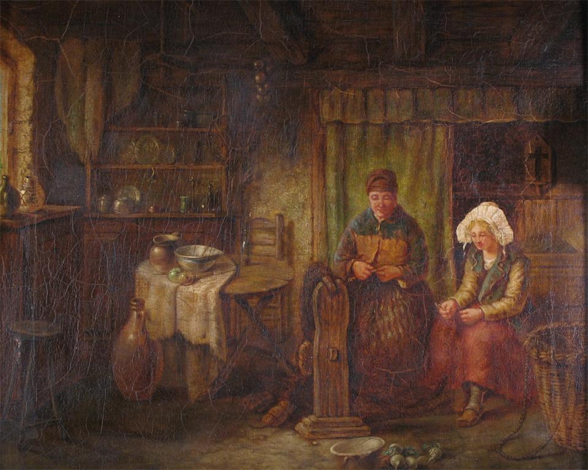 Domestic interior by English School