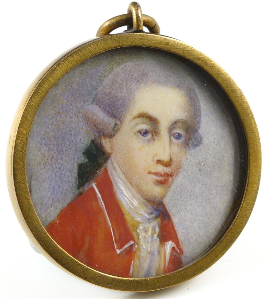 A gentleman wearing red by English School
