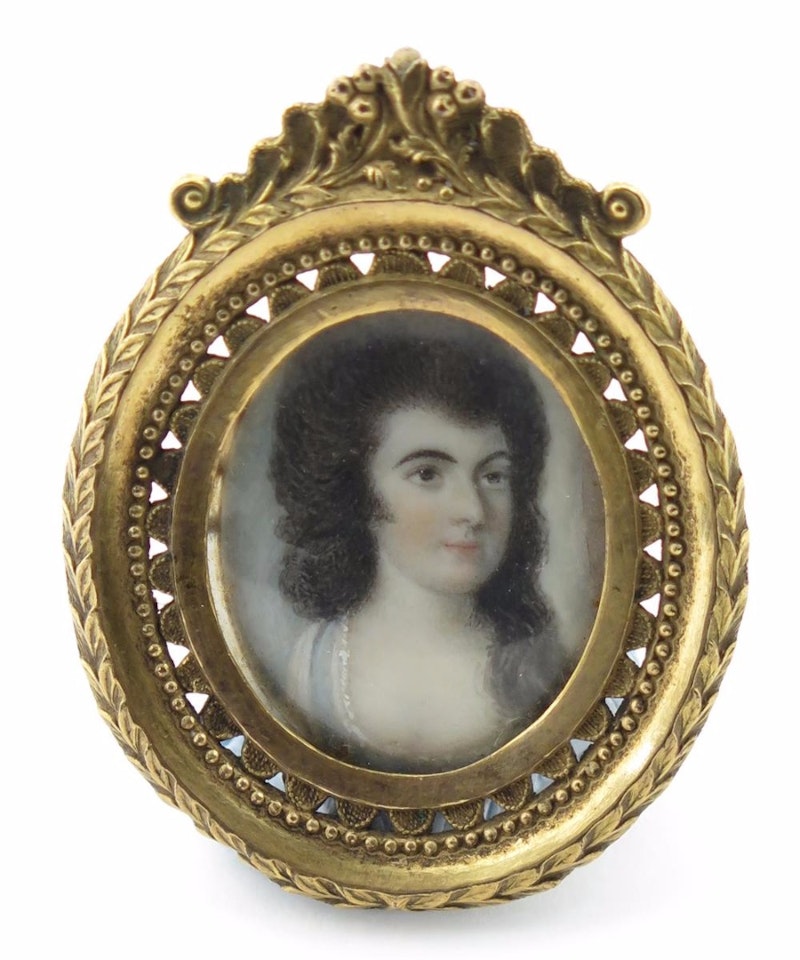 A lady, thought to be Miss Banks by English School