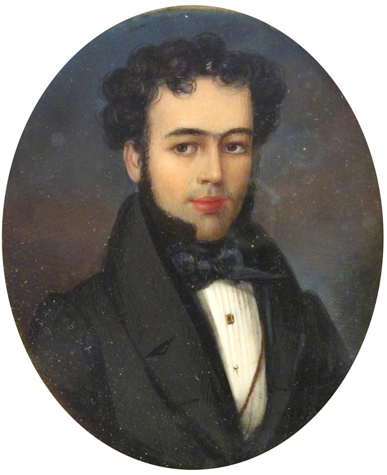 A gentleman, head and shoulders, facing right by English School