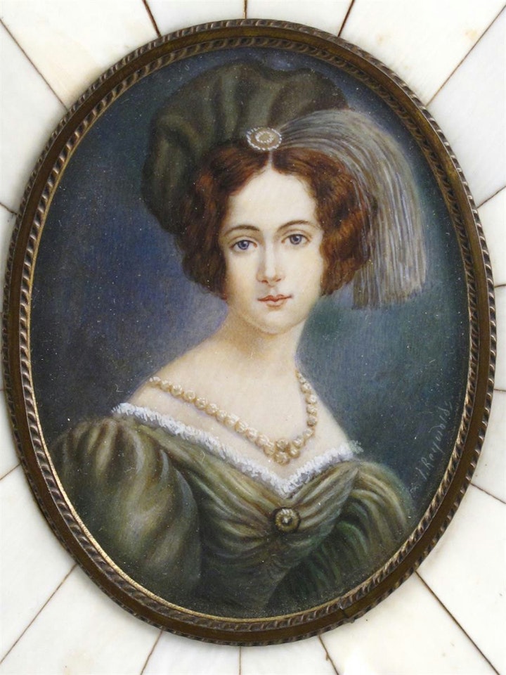 Portraits of fashionable ladies by Continental School