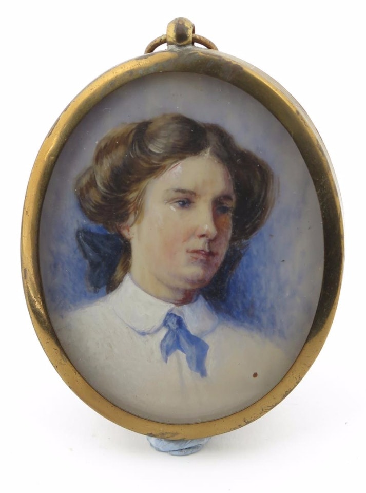 A lady, bust length by English School