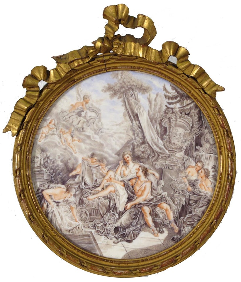 Lovers in a classical setting by French School