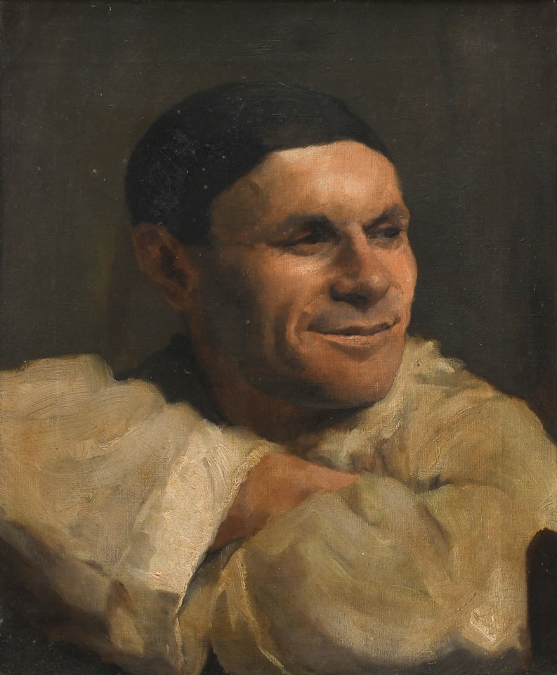 Study of a Pierrot by French School