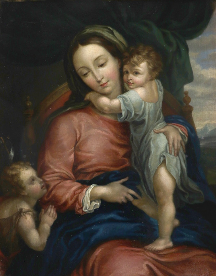 Madonna and Child with the infant St. John the Baptist by Italian School