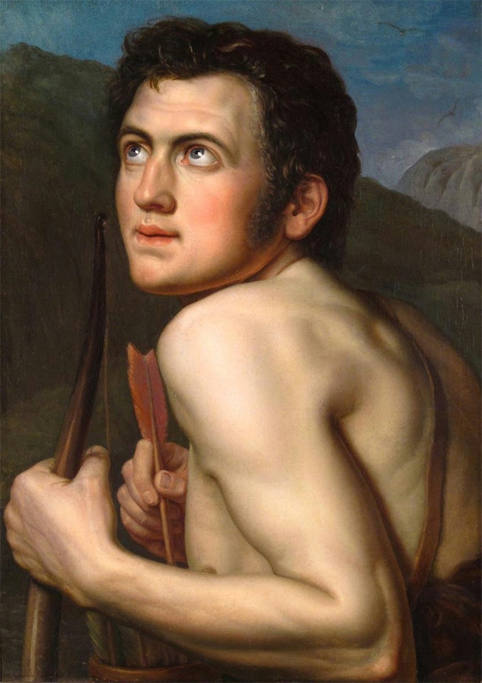 The young archer by French School