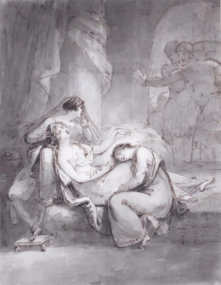 Classical scene by English School