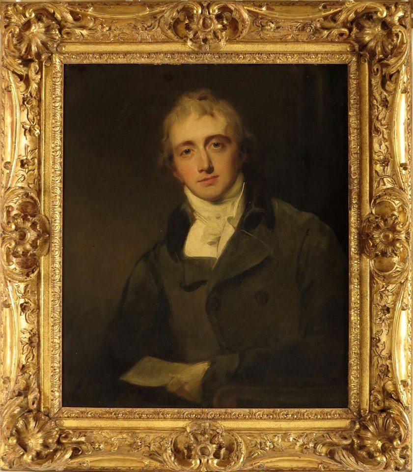 Portrait of Robert Banks Jenkinson, 2nd Earl of Liverpool, KG, MP (1770-1828) Prime Minister Half length, holding a letter by Sir Thomas Lawrence