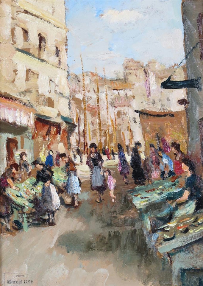Le marché aux poissons à Marseilles by Marcel Dyf