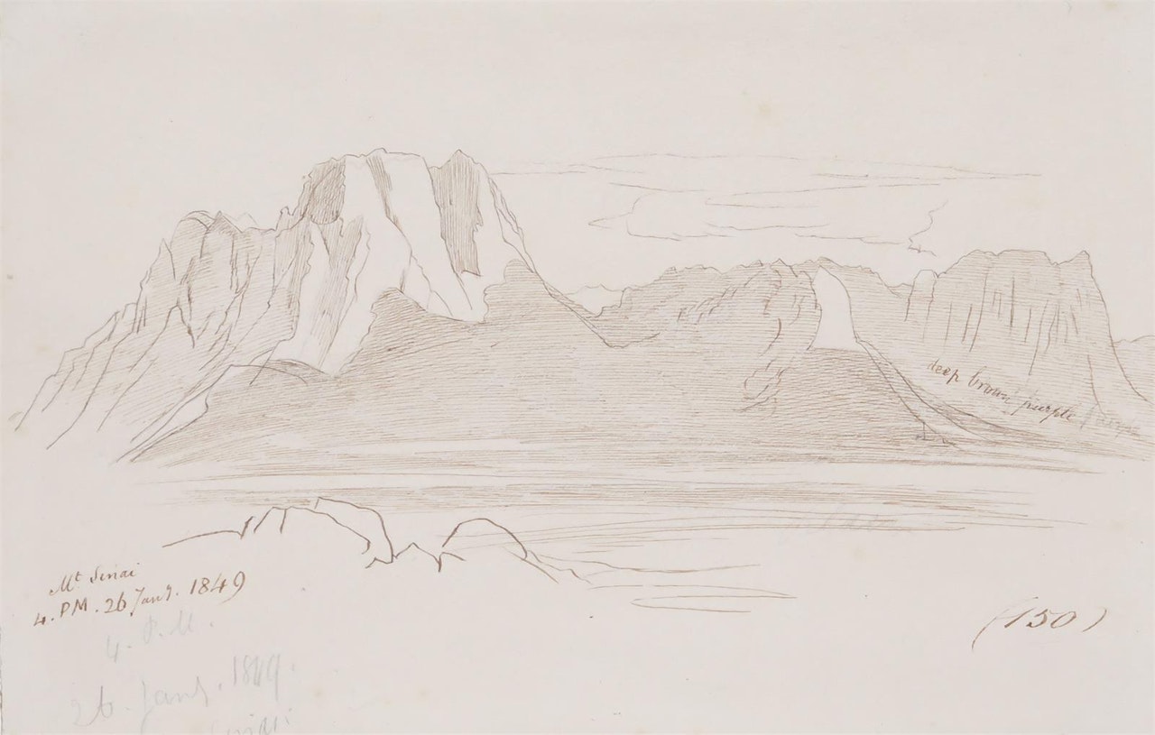 Mount Sinai by Edward Lear