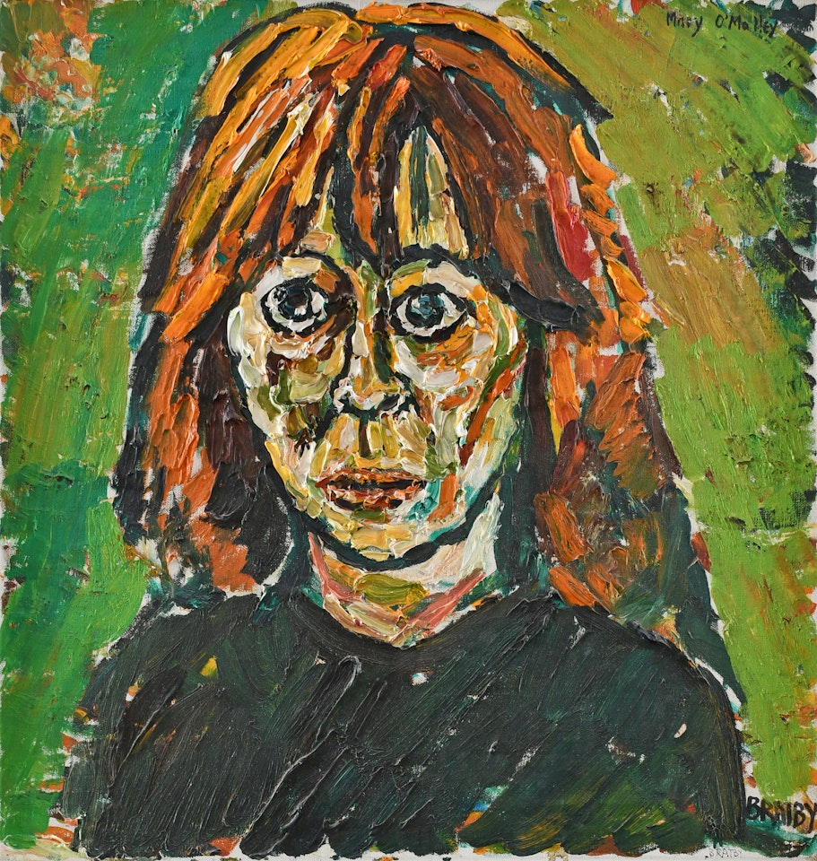 Portrait of the playwright Mary O"Malley (1941-2020) by John Bratby