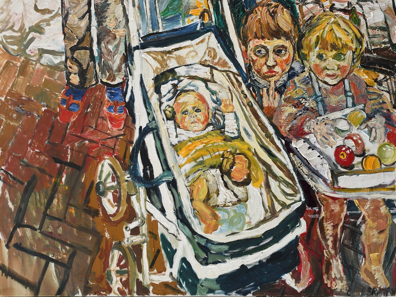 Dayan, Wendy, Jason and Jean"s Feet by John Bratby
