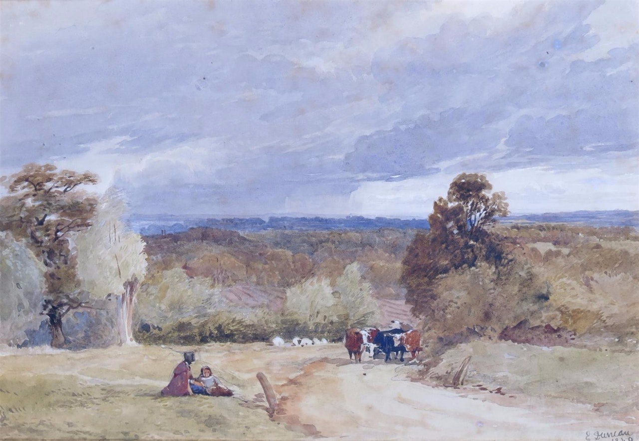 View from Oaks Weald, Nr. Sevenoaks by Edward Duncan