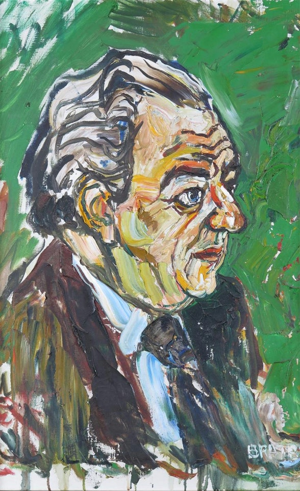 Portrait of Rupert Davies by John Bratby