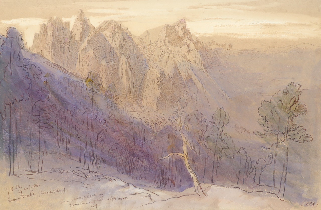 The Forest of Bavella, Corsica by Edward Lear