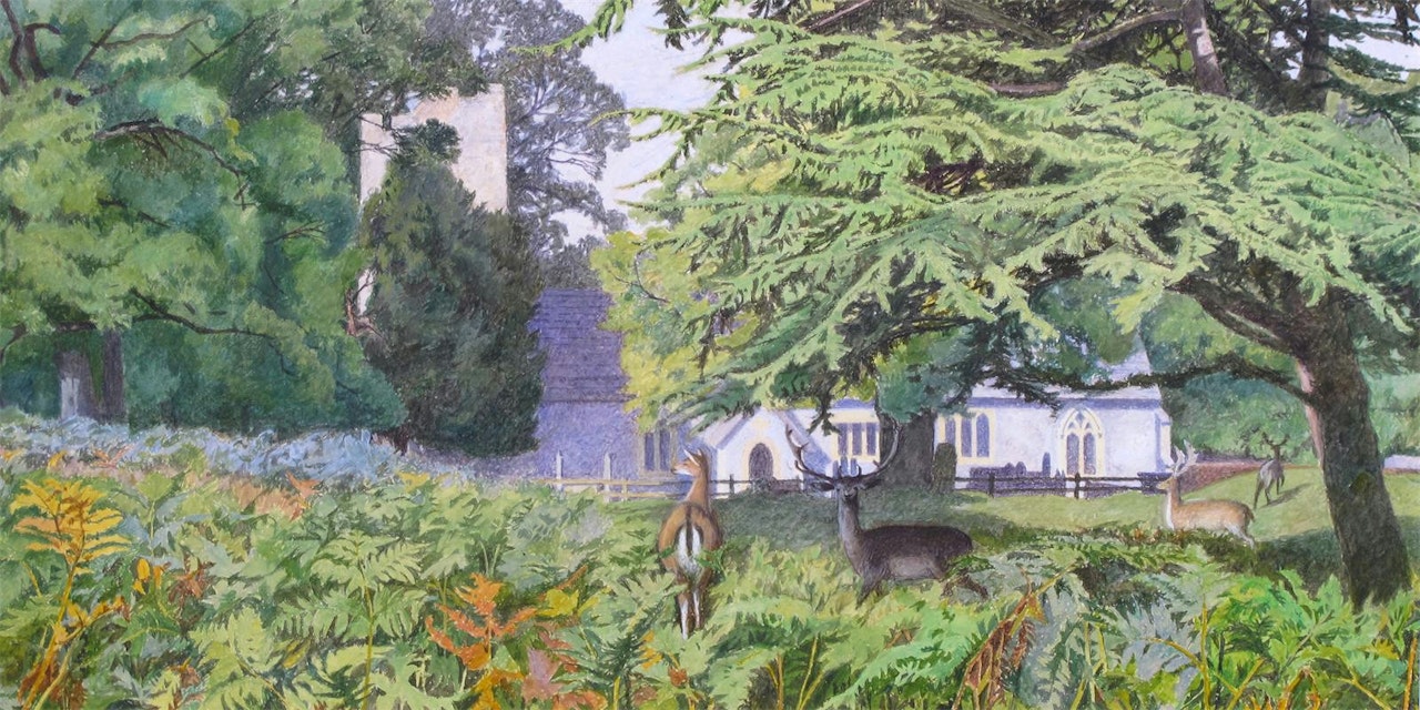 Ashstead Church, Surrey by English School