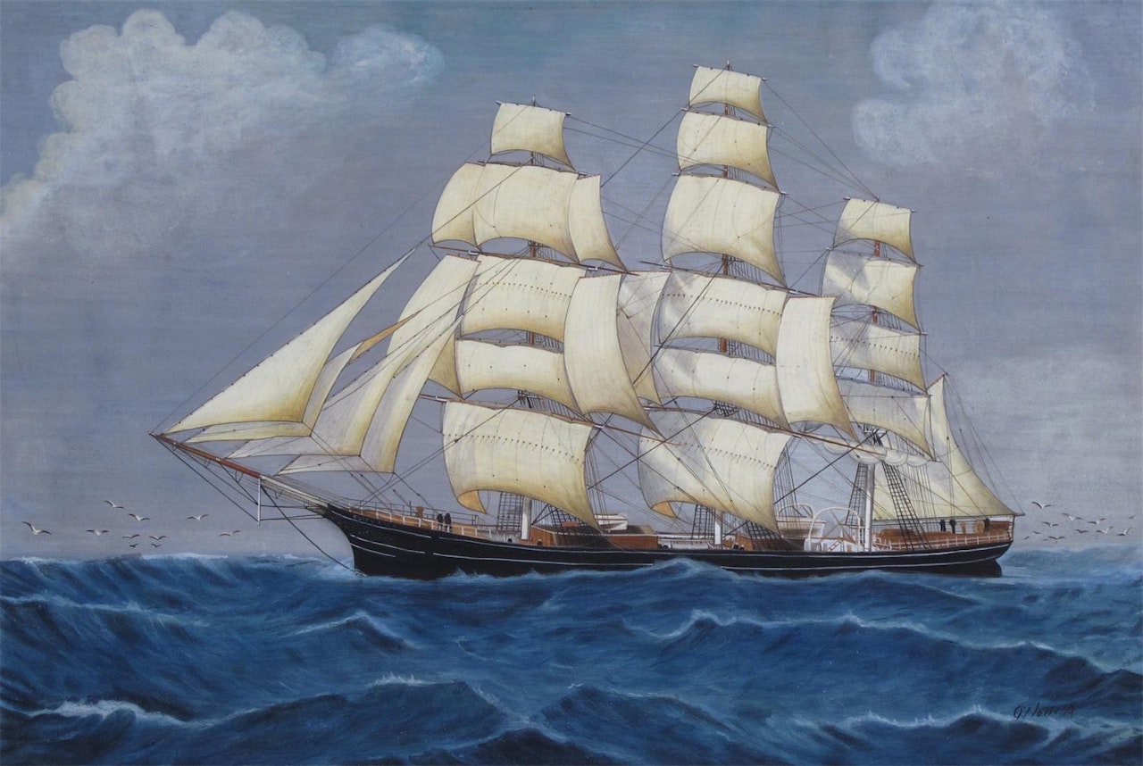 The tea clipper, The Cutty Sark by English School