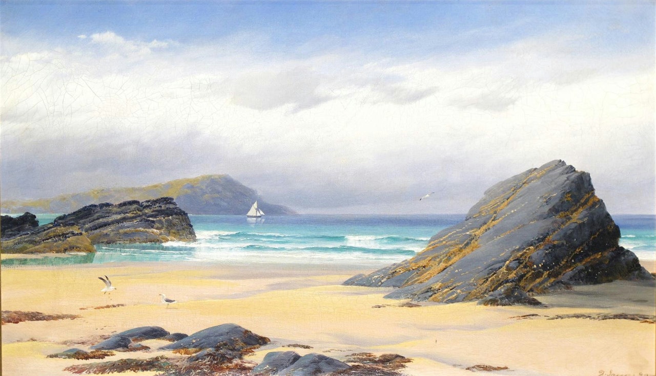 Low Tide in a Cornish Bay by David James