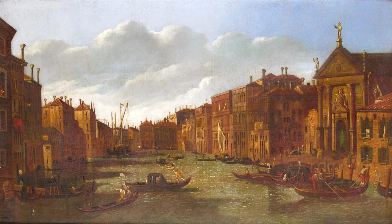 The Grand canal, Venice by Follower of Canaletto