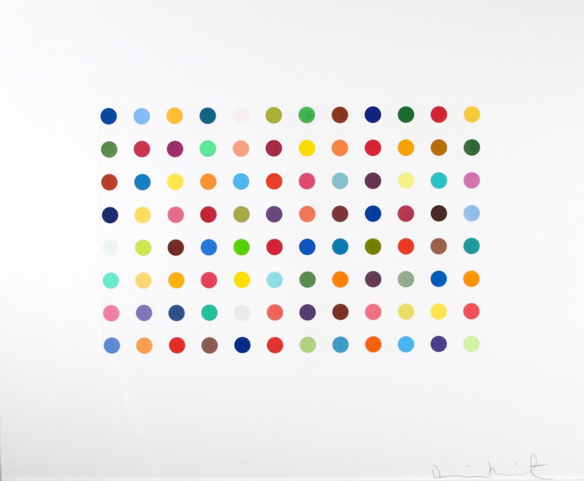 Bromphenol Blue by Damien Hirst