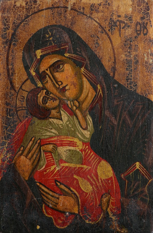 Icon with the Virgin and Child by Russian School