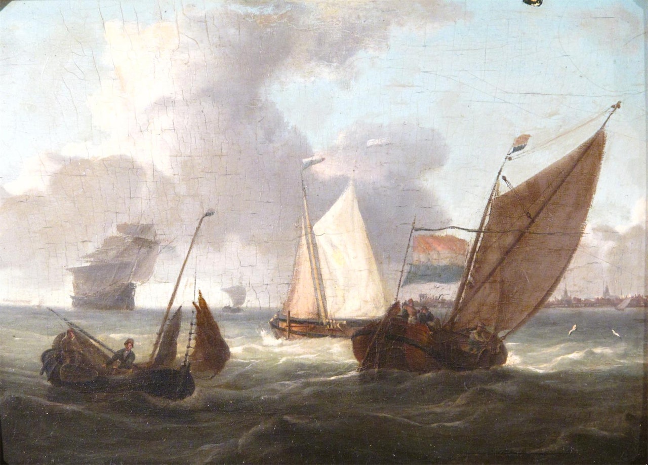 Shipping off the Dutch coast by Charles Martin Powell