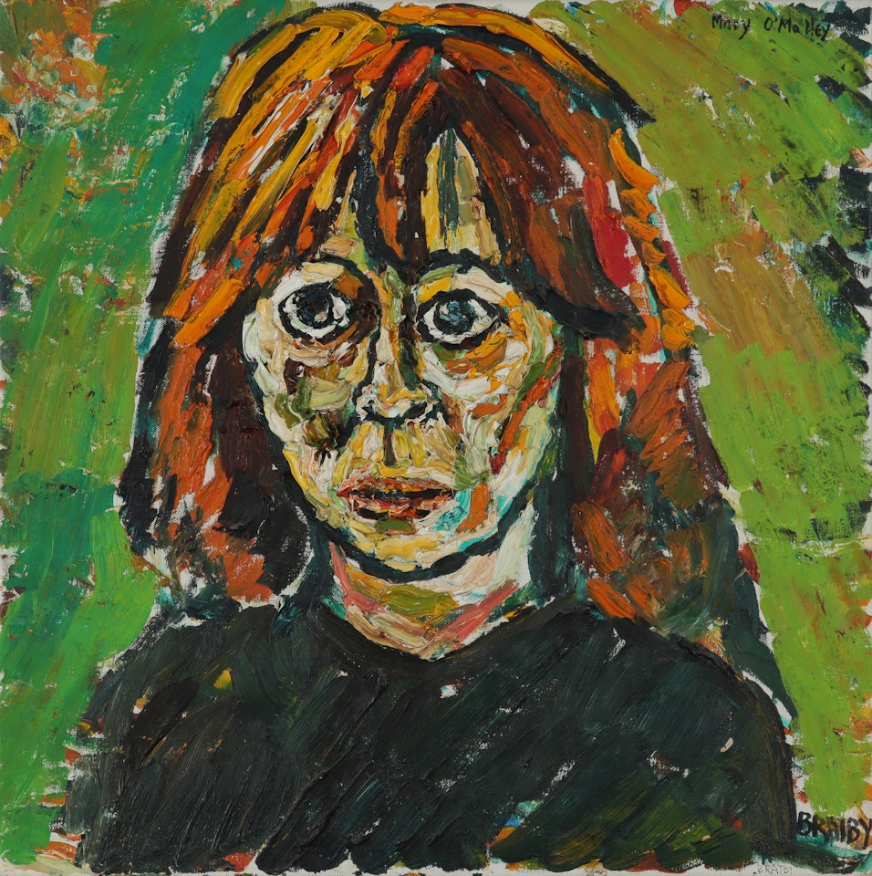 Portrait of the playwright Mary O"Malley (b.1941) by John Bratby