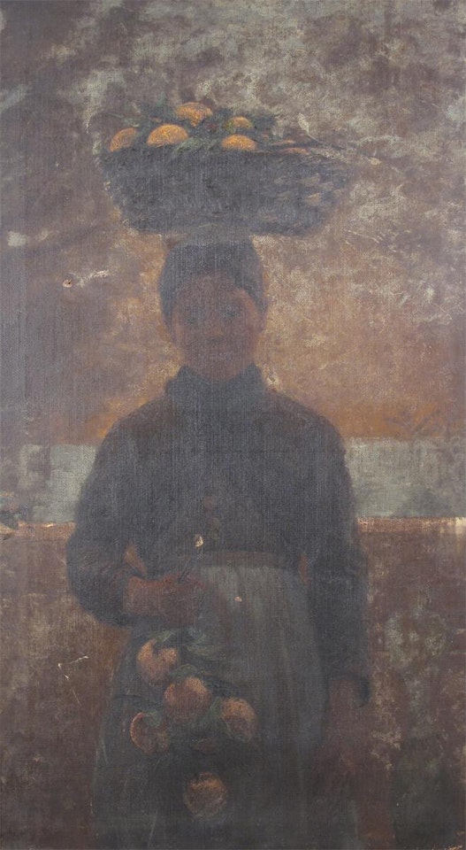 The fruit seller by French School