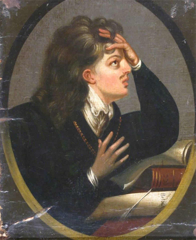 Portraits of a scholar and a lady by Continental School