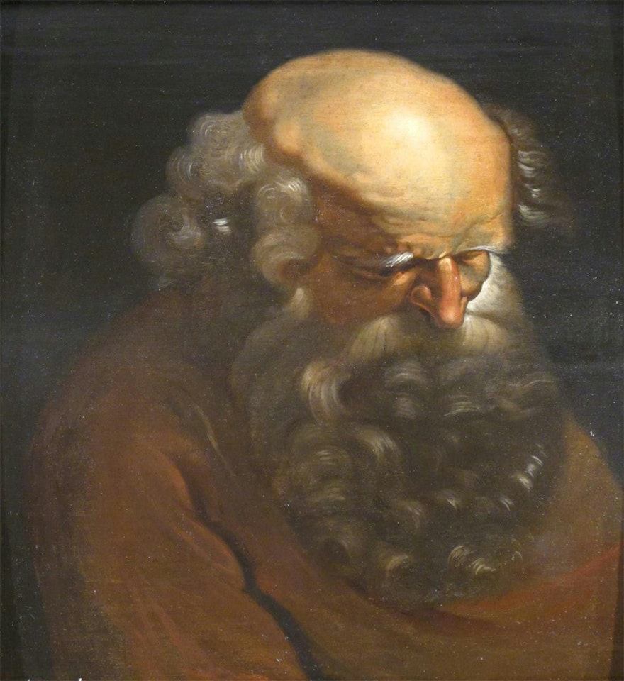 Head of a man, possibly St. Peter by Flemish School