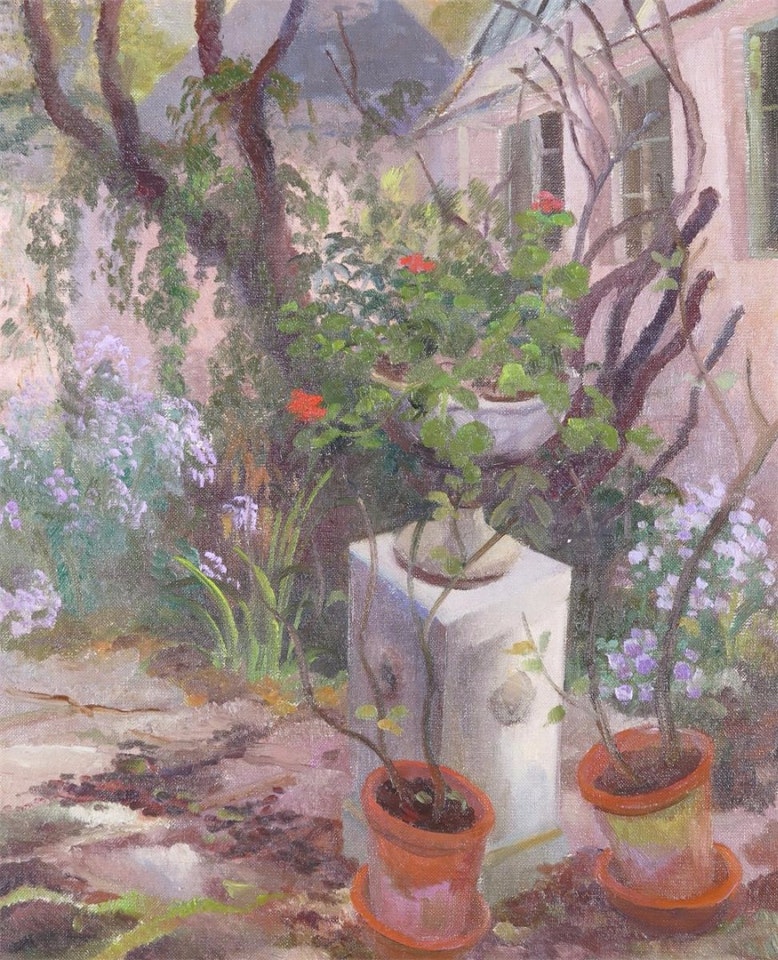 A corner of the garden by English School