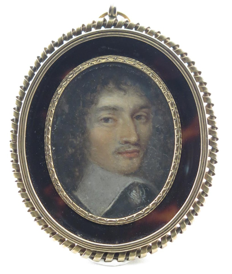 Portrait miniature of a Sir P. Maynald by English School