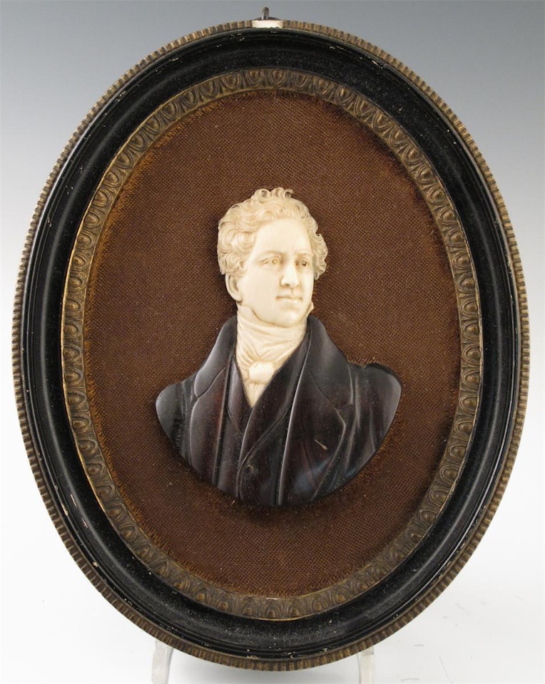 Relief portrait ofSir Robert Peel, head and shoulders facing right by English School