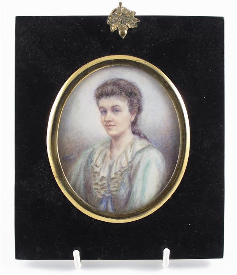 A group of seven miniatures of ladies and gentleman by English School