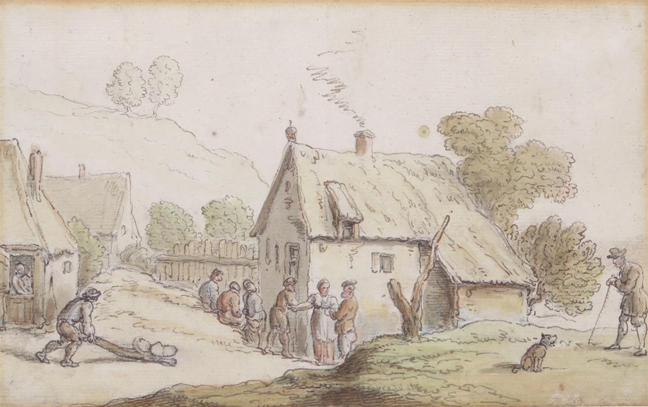 Village gossip by Thomas Rowlandson