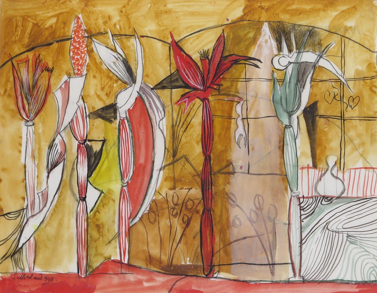 Maize and Gourd, Standing Maize by Graham Sutherland