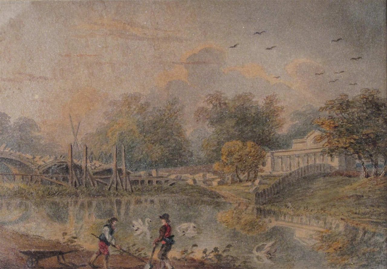 Views of Hyde Park and Kensington Gardens  by English School